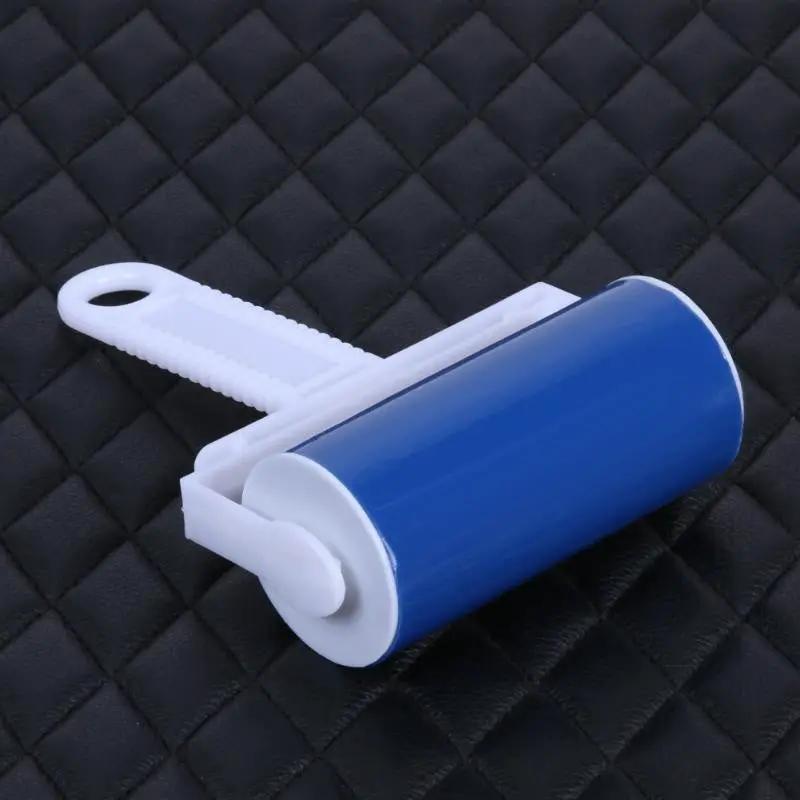 Simples Market Drum Roll blue cylindrical hair removal device with white handle, portable.