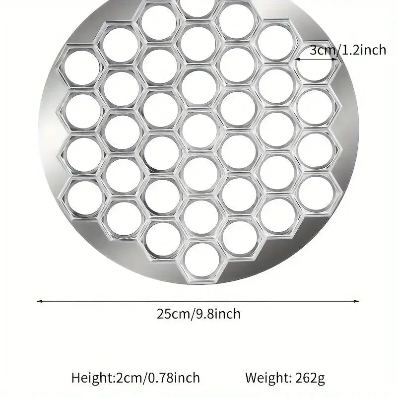 Aluminum Dumpling Maker Tool 37 Hole Ravioli Press For Homemade Pasta And Meat Fillings Pastry Mold Kitchen Gadget