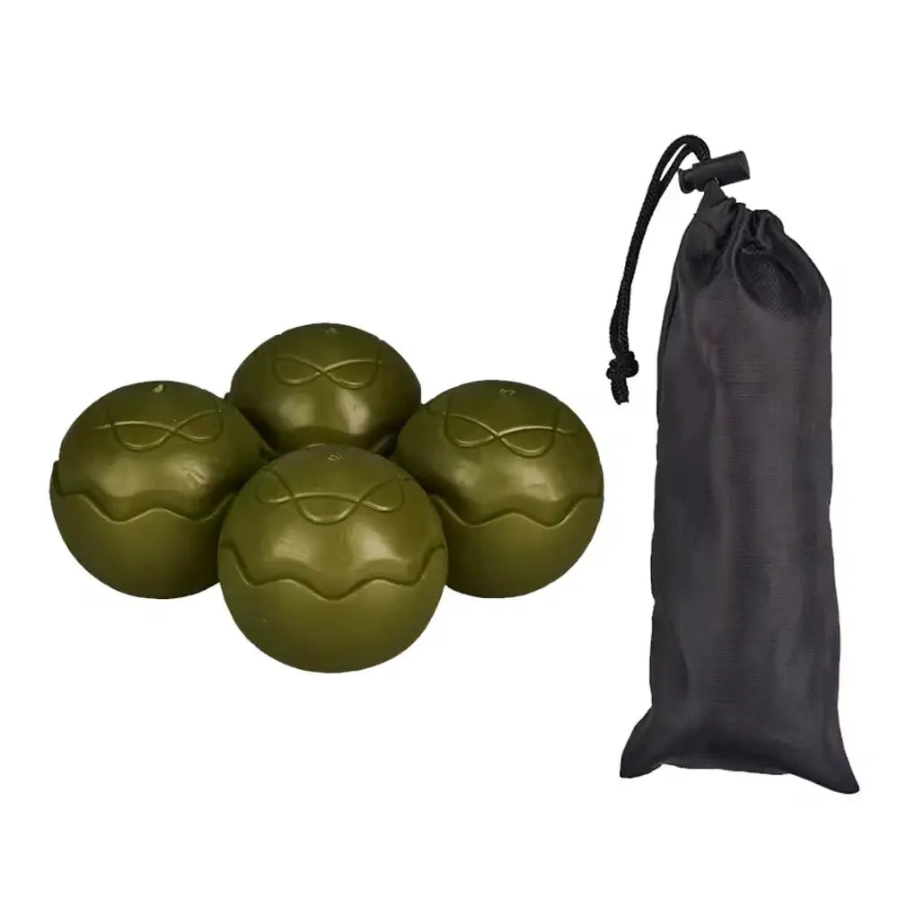 Simples Market chair leg caps rubber feet protector pads, olive green, 4-pack with storage pouch