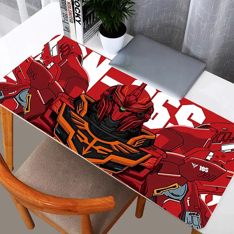 Gundam Anime Desk Mat XXL Keyboard And Mouse Pad For Computer Table Gaming Accessories