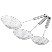 Oval Skimmer Stainless Steel Filter Mesh For Oil Pot And Fried Food Straining Colander Kitchen Tool