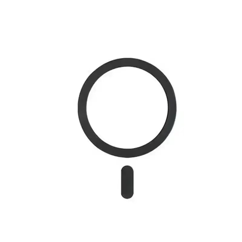 Simples Market metal plate ring for MagSafe charger, black circular magnet sticker icon