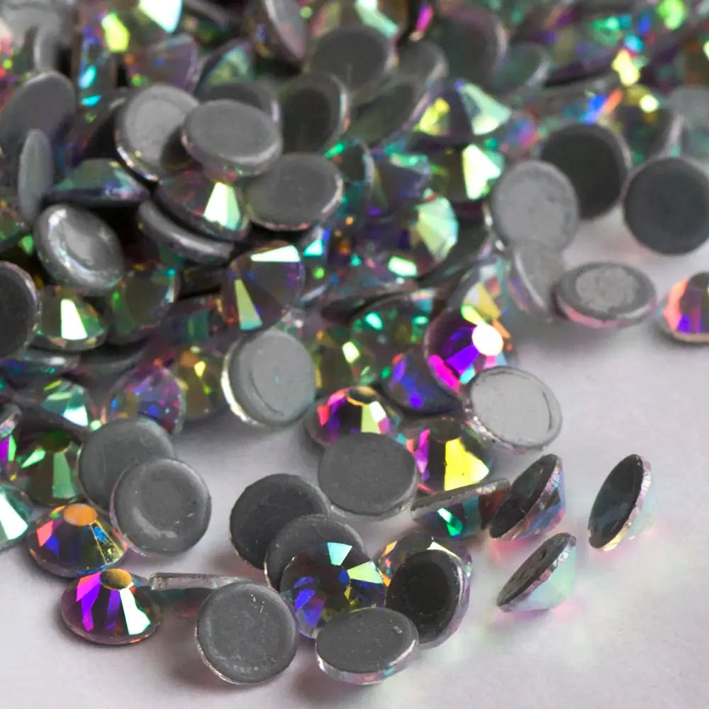Hotfix Crystal AB Rhinestones For Iron On Jewelry Making Glass Beads Flatback Crafts Accessories Cap Dancing Dress