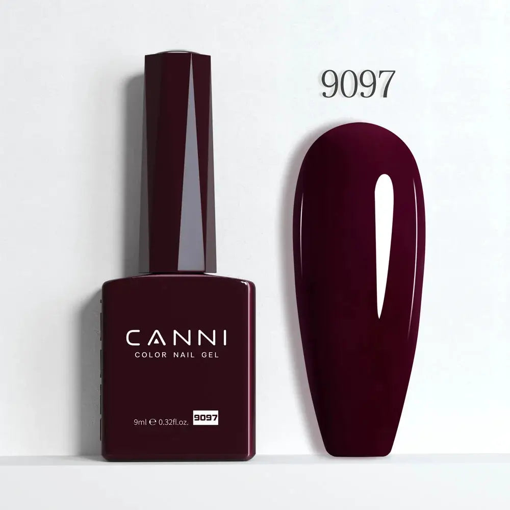 Canni Hema Free Nail Gel Polish Christmas Red Collection Semi Permanent 9ml Long Lasting Shine