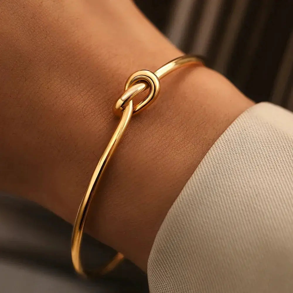Stainless Steel Vintage Woven Twist Texture Bracelets Unisex For Men And Women Streetwear Goth Gift