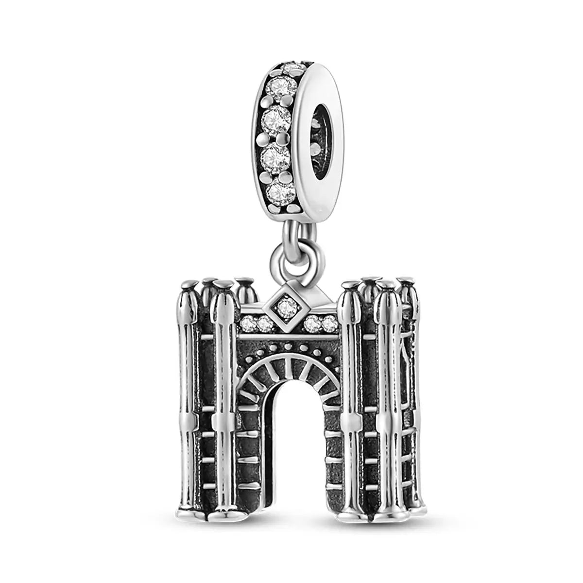 Travel Charm 925 Silver Plane Pendant Eiffel Tower Bead Charm For Bracelet Women Fashion Jewelry
