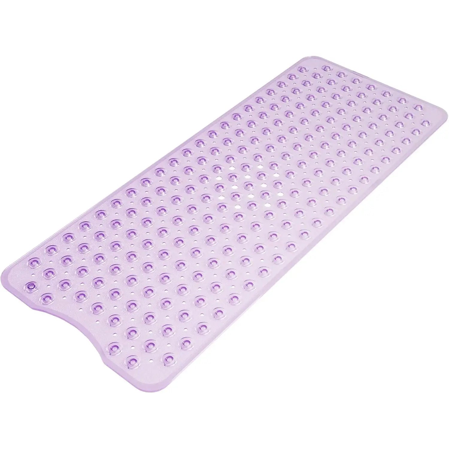 Bathtub mat, purple, 1pc, 40x100cm, non-slip with suction cups for bathroom tub/shower — Simples Market