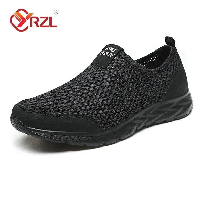 YRZL Mens Breathable Mesh Sneakers Casual Shoes Tennis Outdoor Non Slip Outsole Lightweight Walking Loafers