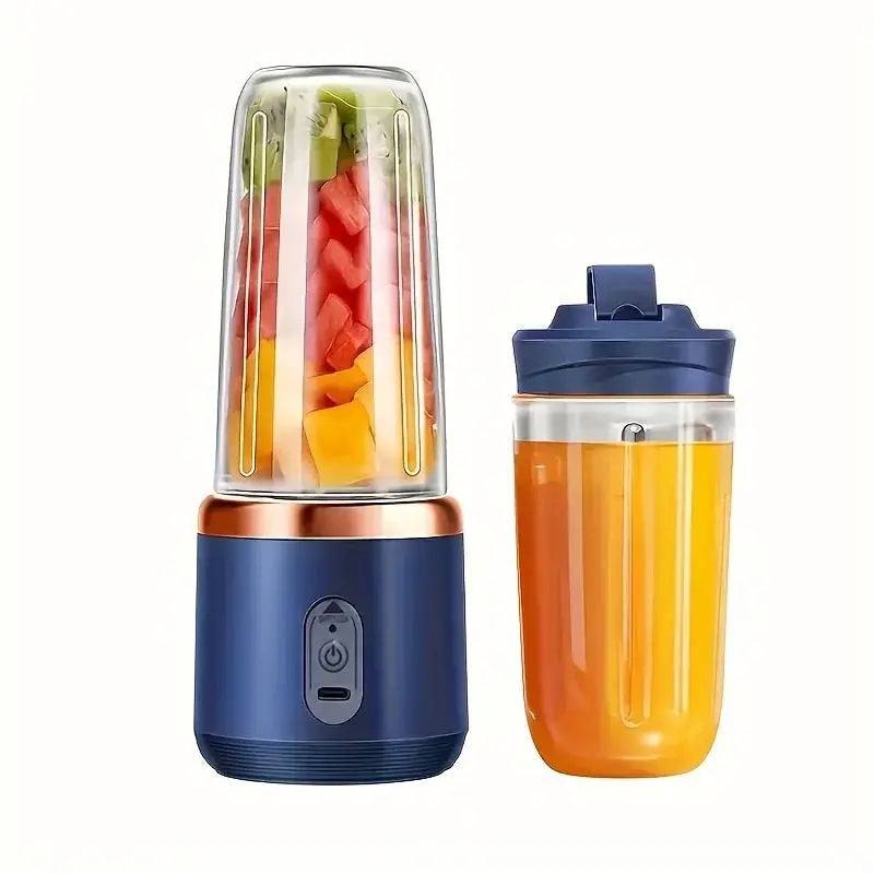 UPWORK Portable Rechargeable Juicer Cup 400ml Compact Personal Blender For Smoothies Travel Office Easy Clean