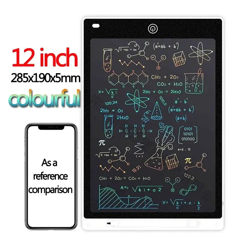 10 And 12 Inch LCD Writing Tablet For Kids Graffiti Sketchpad Handwriting Blackboard Toy Gift