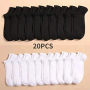 Unisex Casual Boat Socks Low Cut Ankle Socks Thin Breathable Anti Odor Sweat Absorbing Comfortable Everyday Wear