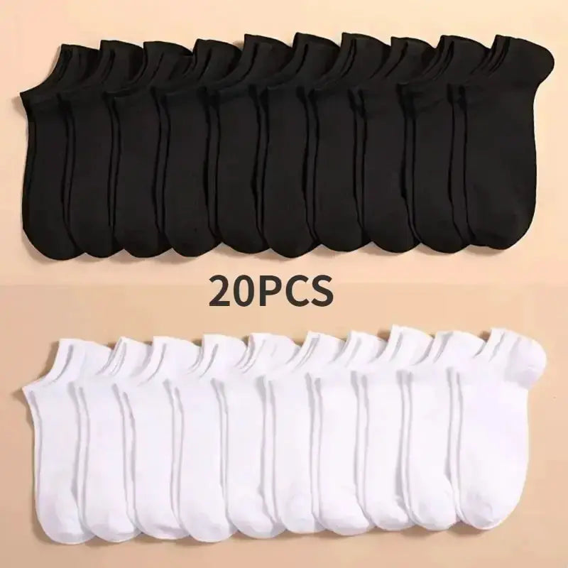 Unisex Casual Boat Socks Low Cut Ankle Socks Thin Breathable Anti Odor Sweat Absorbing Comfortable Everyday Wear