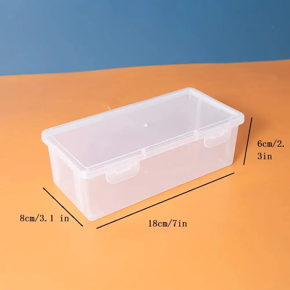 Translucent Pencil Case With Large Capacity Lightweight Storage For School Supplies Organizer Box