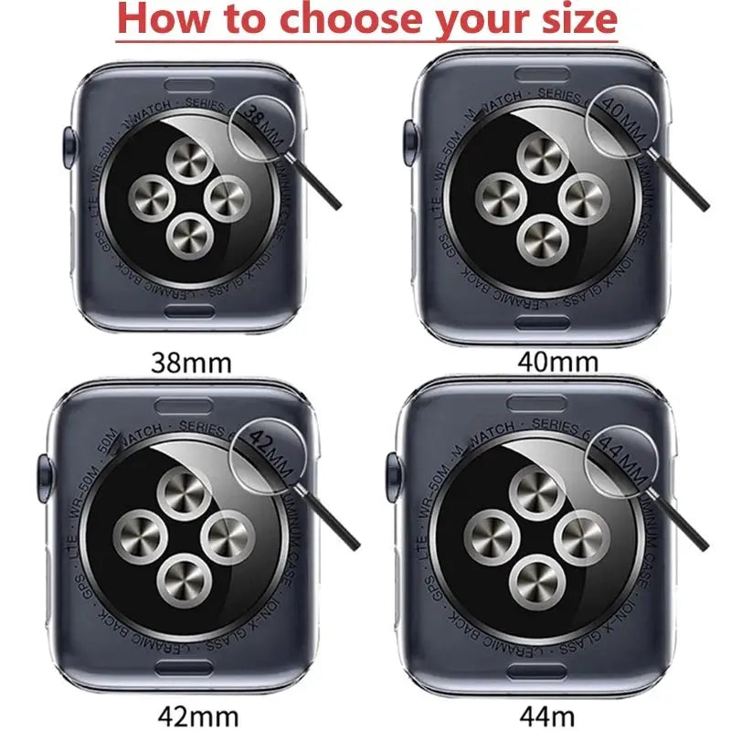 Screen protector for Apple Watch four sizes 38mm 40mm 42mm 44mm, 3D film not tempered glass, Simples Market