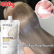 Keratin Hair Mask With Rice Extract For Damaged Frizzy Hair 5 Seconds Repair Soft Smooth Shiny