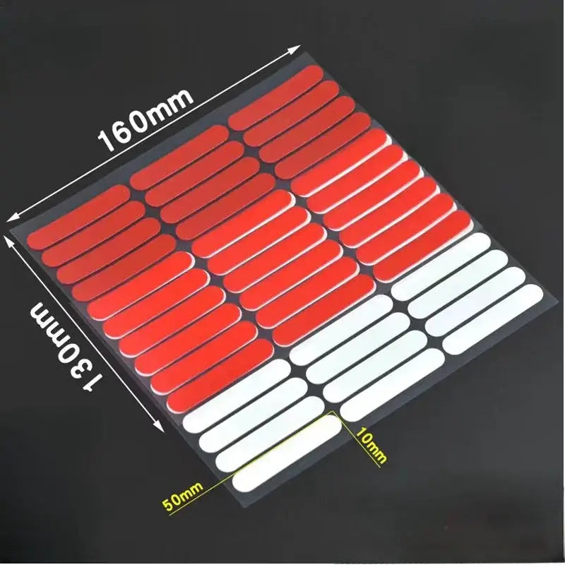 NailPro 30 Piece Double Sided Clear Nail Adhesive Tape Display For Secure Hold On Square And Round Tips