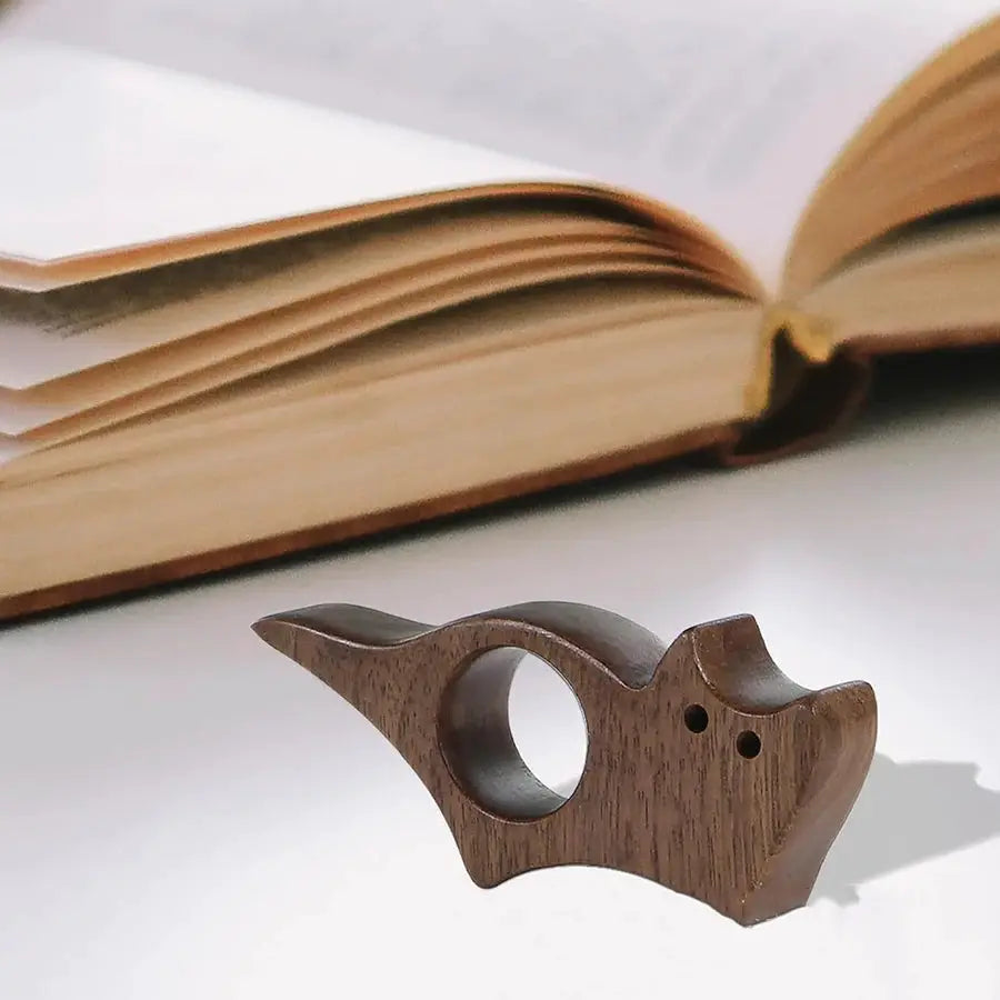 Wooden Pet Bookmark For Cat And Dog Lovers Reading Marker Ring Page Holder For Books Notebooks And School Supplies