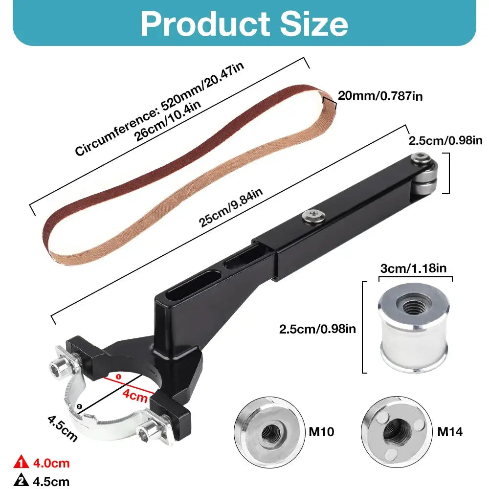 Grinder Mini Sander Multifunctional Cordless Polishing Machine Belt Sander Conversion Kit for Home DIY Enthusiasts