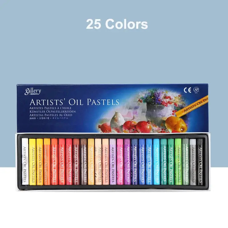 MUNGYO Artist Oil Pastel Set, 25-color, non-toxic drawing crayons by Simples Market