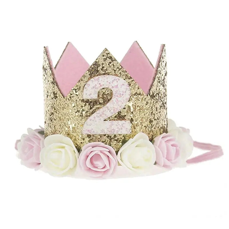 First Birthday Crown Hat For Kids Pink Party Decor Cute Birthday Party Hat For Boys And Girls