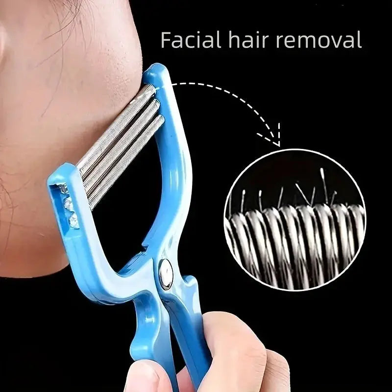 Smooth Skin Facial Epilator for Lip and Eyebrow Hair Removal Handheld Gentle Facial Shaving Tool for Smooth Skin