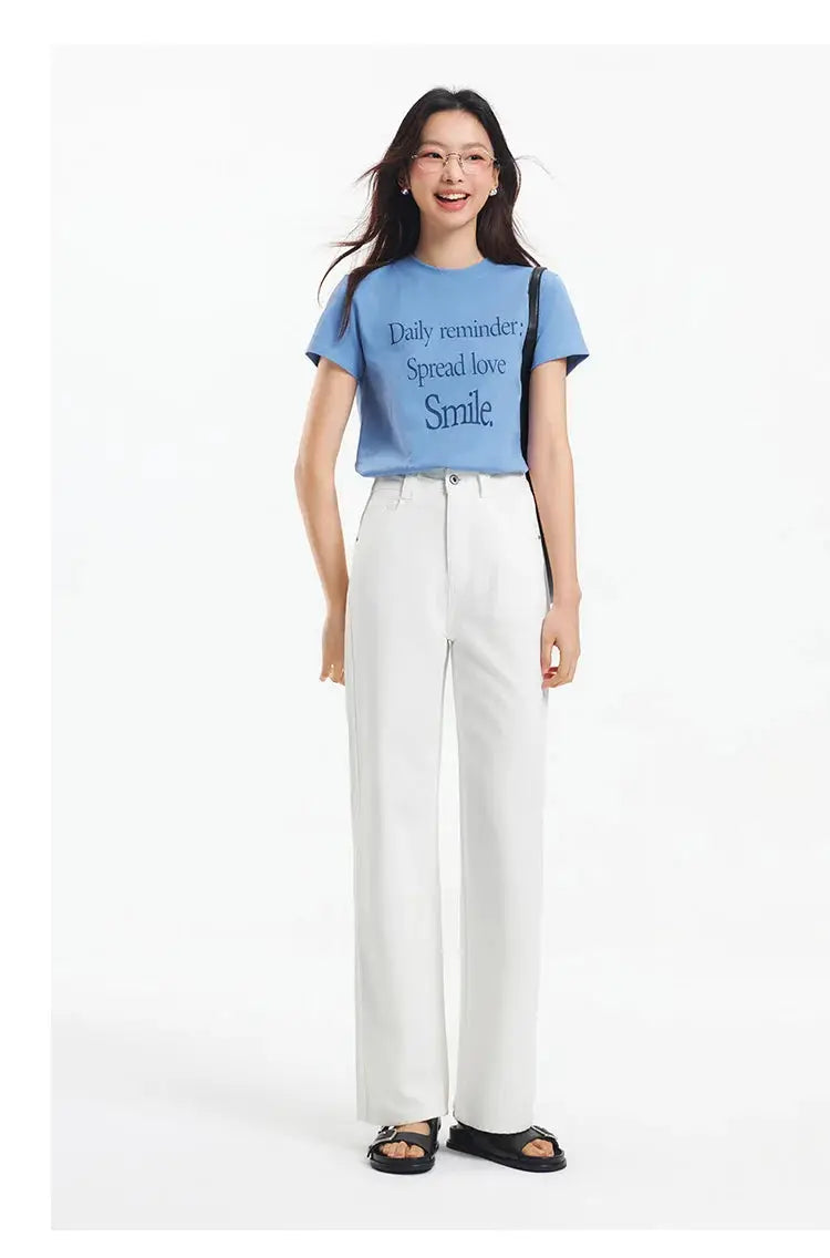 Semir Jeans Women Cool Feeling Wide Leg Floor Length Pants Summer 2025