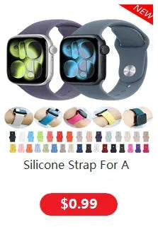 Simples Market Silicone Magnetic Strap for Apple Watch - assorted colors, fits 40-49mm