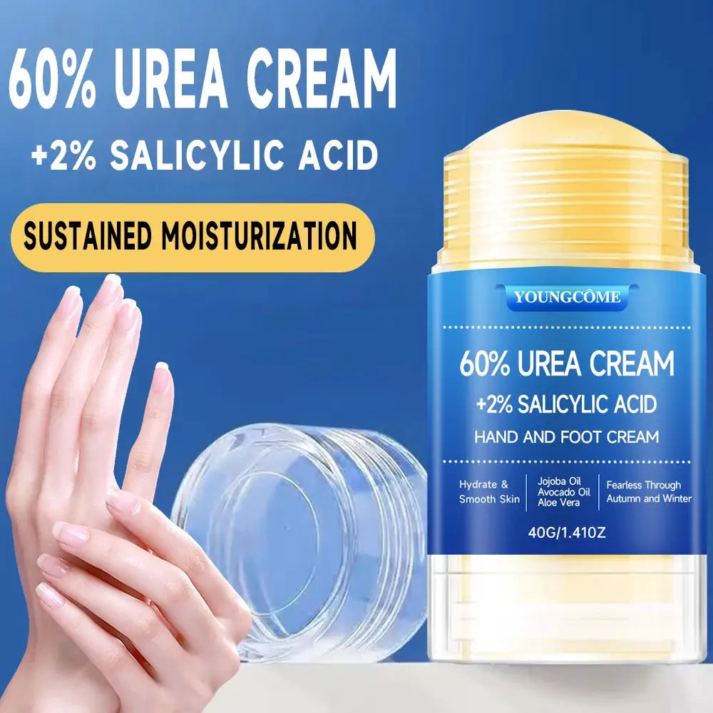 Urea Cream 60 Percent For Feet And Hands With Two Percent Salicylic Acid Maximum Strength Hyaluronic Acid Tea Tree