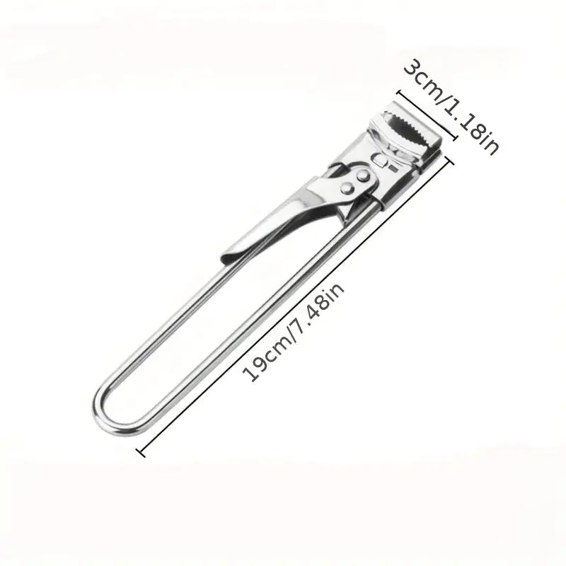 Adjustable Multi Function Bottle Opener Stainless Steel Jar Can Opener With Non Slip Handle Labor Saving Kitchen Tool