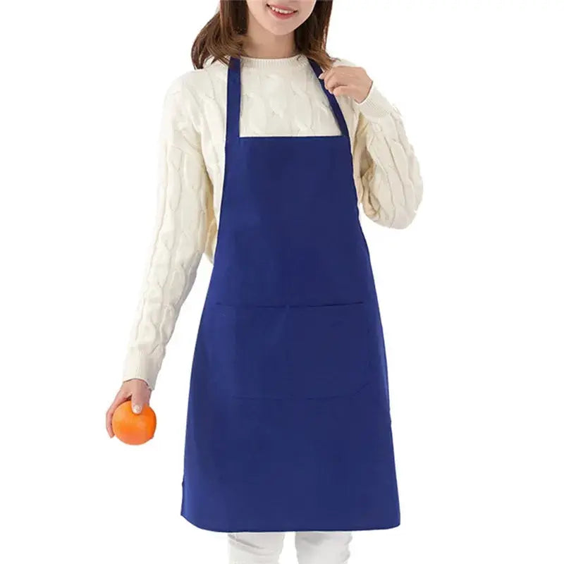 ChefGuard Adjustable Unisex Waterproof Polyester Cooking Apron With Pockets For Kitchen And Barbecue
