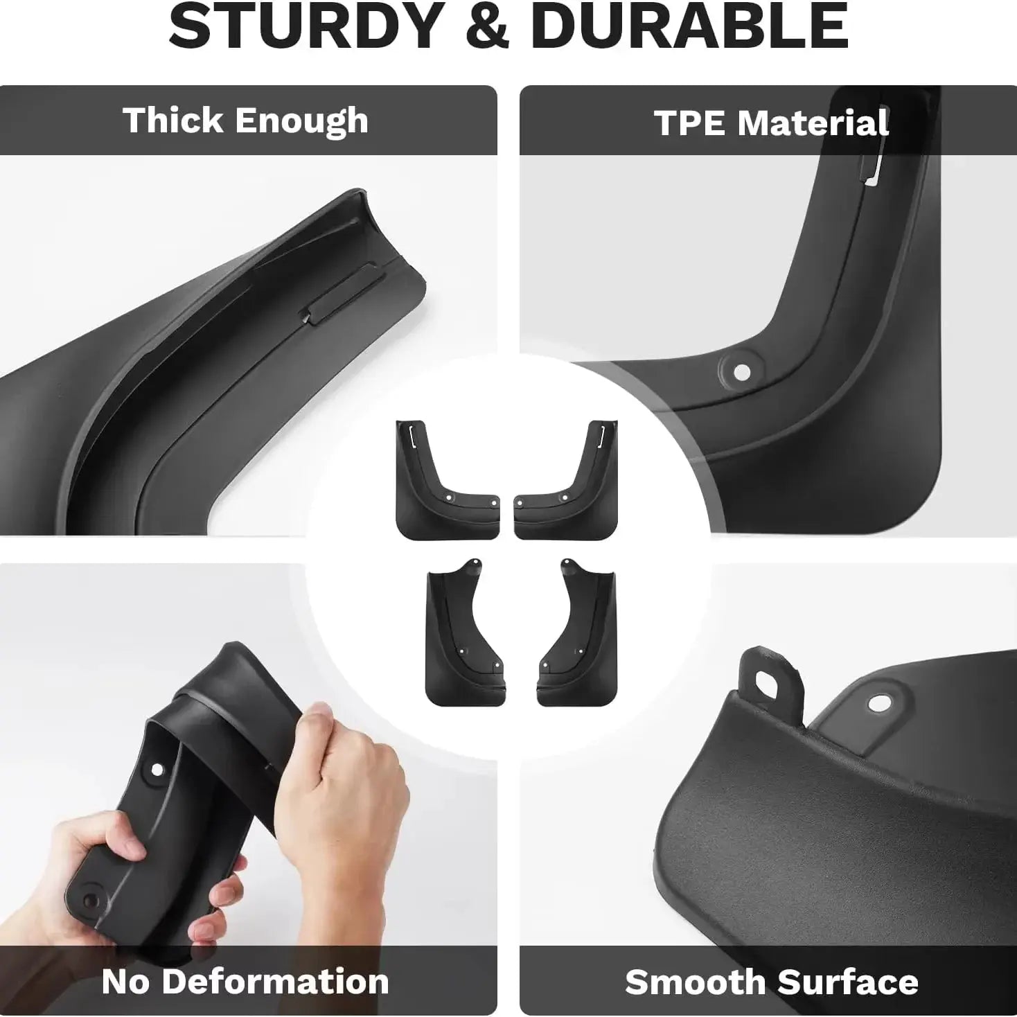 Tesla Model Y 2025+ floor mats and luggage mat set; four-piece TPE wear-resistant by Simples Market