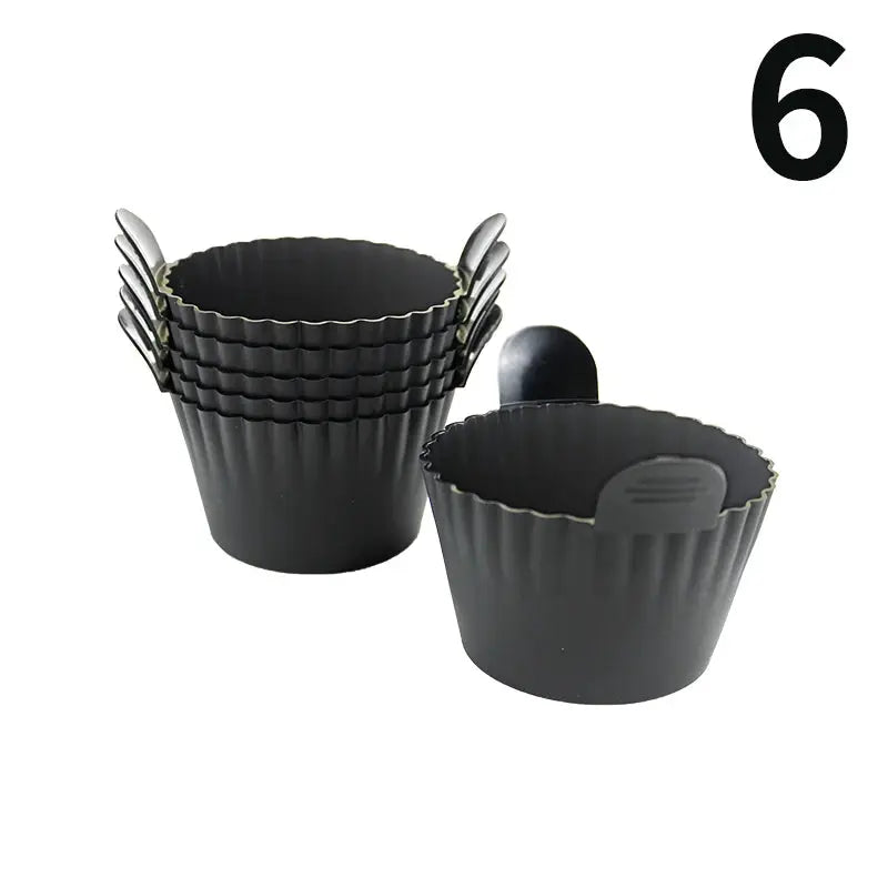 Silicone Egg Poacher Cups For Air Fryer Ovens Cupcake Liners Ramekins Reusable Food Grade Silicone