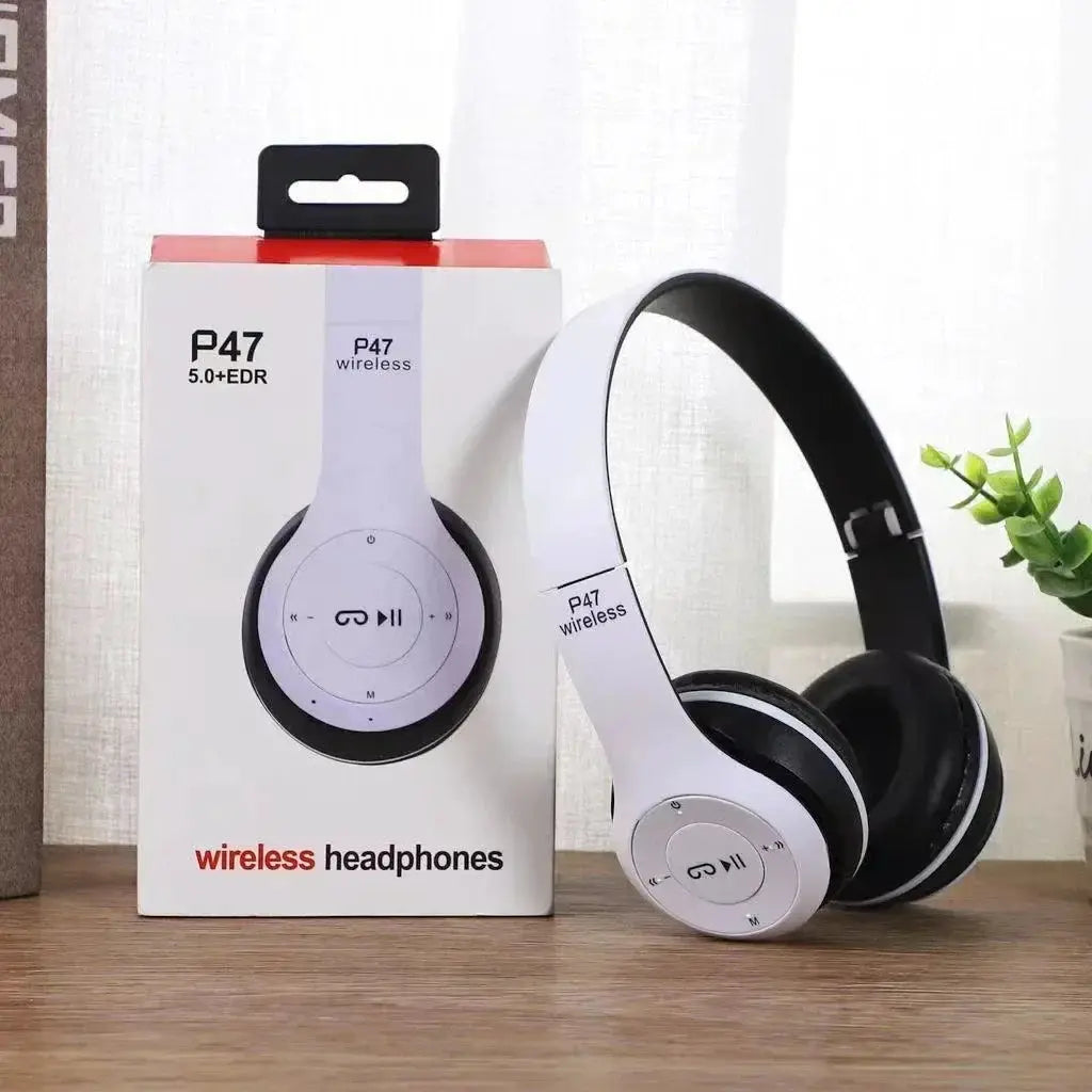 PulseTech Foldable Bluetooth 5.0 Headset Wireless TF Card and Wired Connectivity for Sports and Gaming Immersive Sound