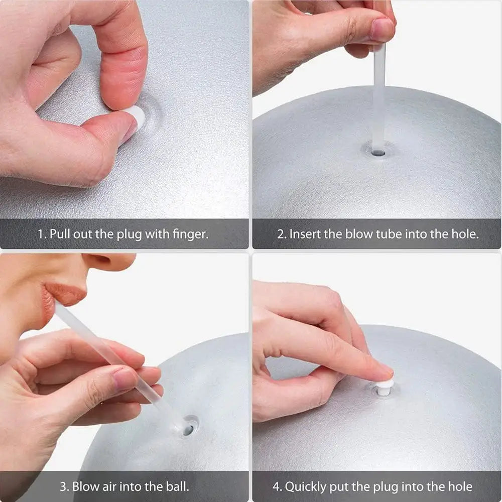 9 Inch Yoga Ball Mini Exercise Ball For Pilates Core Training Anti Burst Slip Resistant Physical Therapy