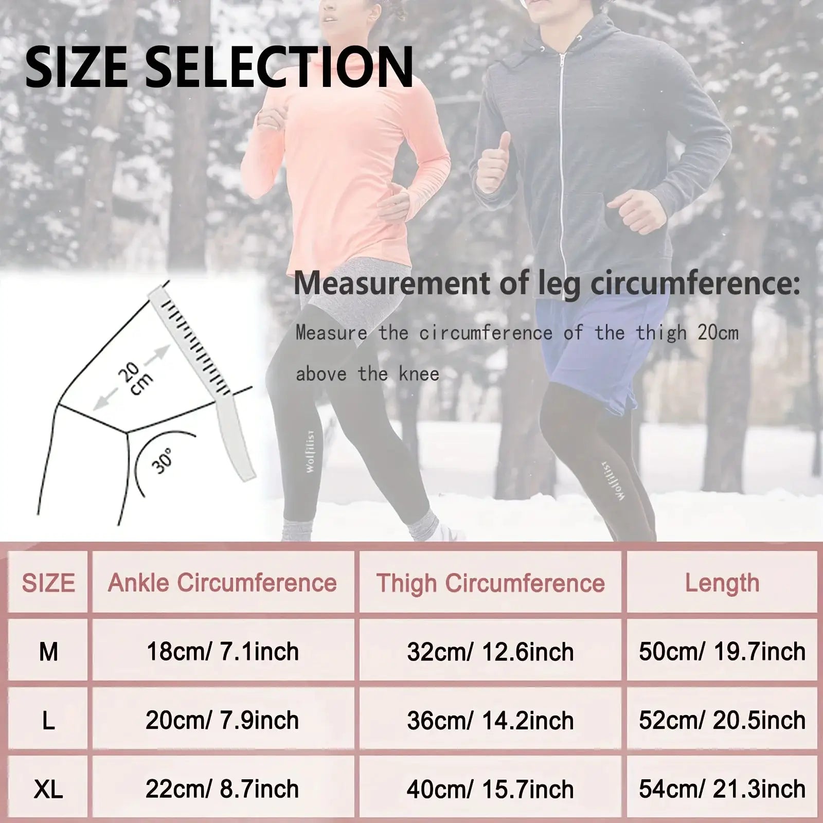 Cycling Leg Warmers Thermal Long Leg Sleeves Leg Compression Sleeves High Elasticity Stretch For Running And Cycling