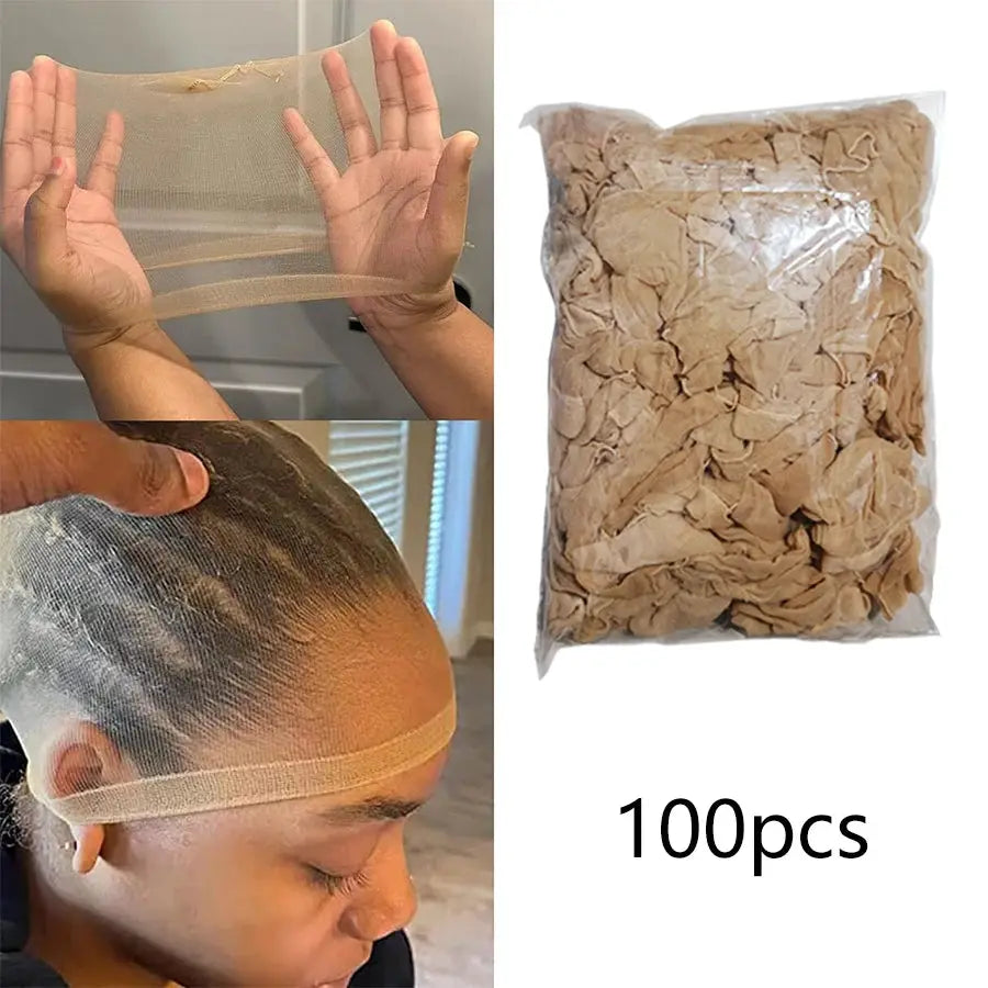 Wholesale HD Wig Caps Transparent HD Hair Nets Nylon Stretchy Lace Front Wig Cap For Women And Men Light Brown