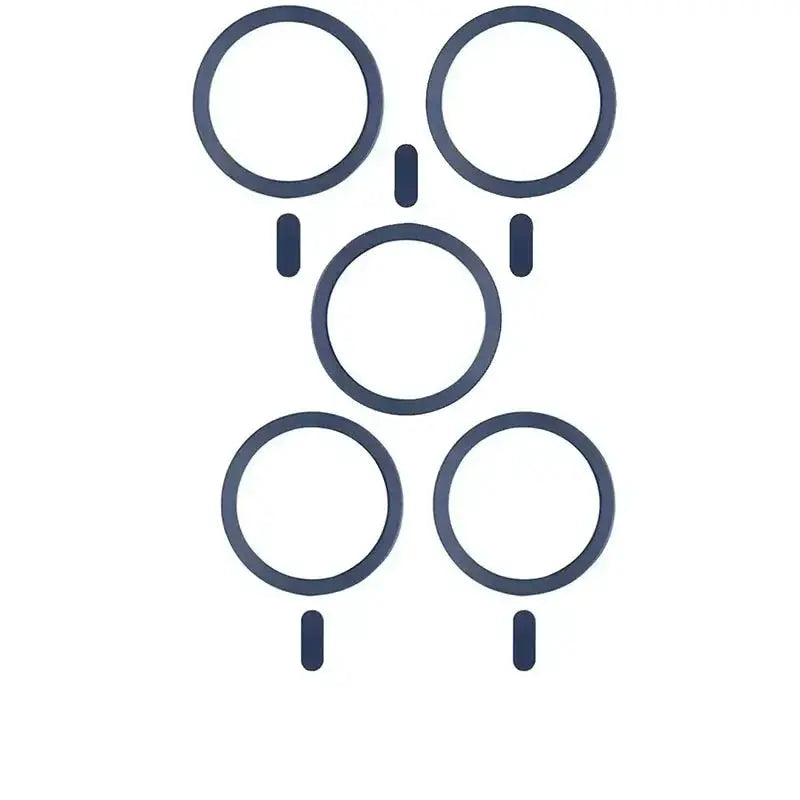 MagSafe metal plate rings, 1–5 pcs, blue circular magnetic plates