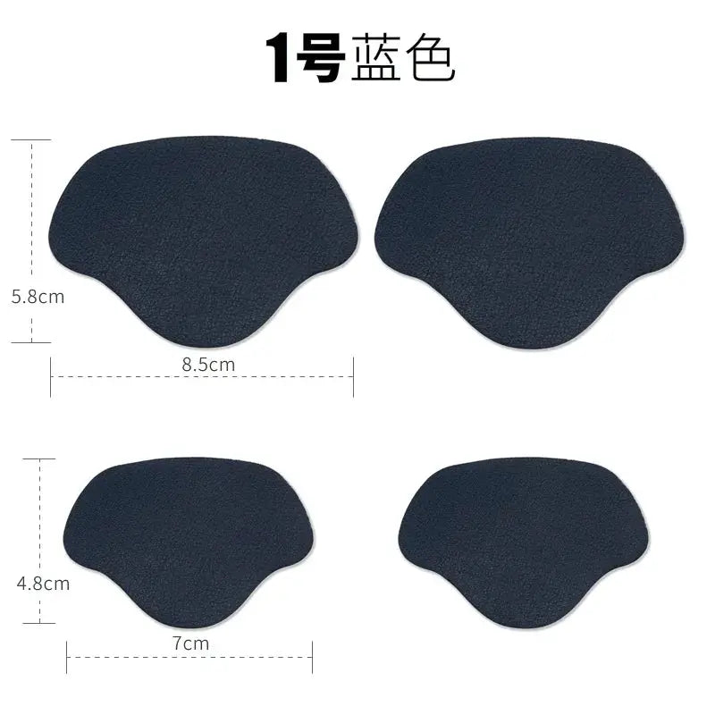4Pcs Self Adhesive Microfiber Heel Patches For Shoes Insole Foot Care Pads For Men Women Athletic Sneakers