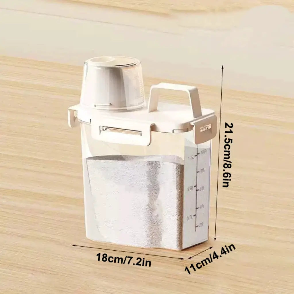 2.5L Sealed Food Storage Container With Airtight Lid For Grains Flour Rice Kitchen Pantry Organization