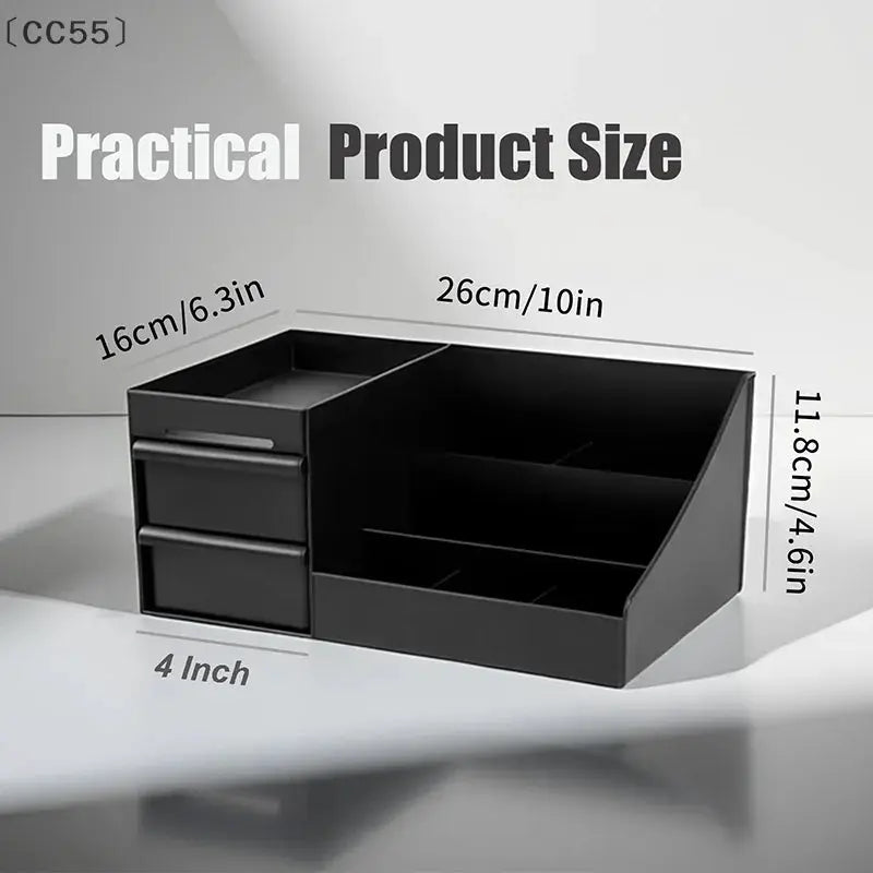 CC55 Cologne Organizer for Men and Dresser, Perfume Stand, Bathroom Countertop Organizer with Drawers
