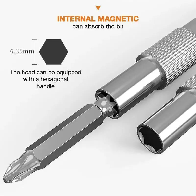 300mm Silver Hexagonal Handle Flexible Shaft Extension Rod For Screwdrivers Universal Metal Accessory