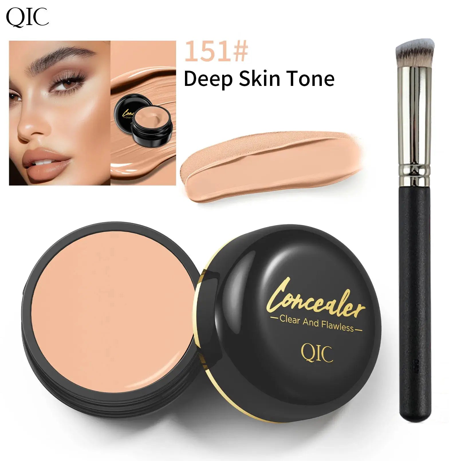 LuminaDerm Hydrating Eye Brightening Concealer Contour Cream Full Coverage Long Lasting Under Eye Corrector