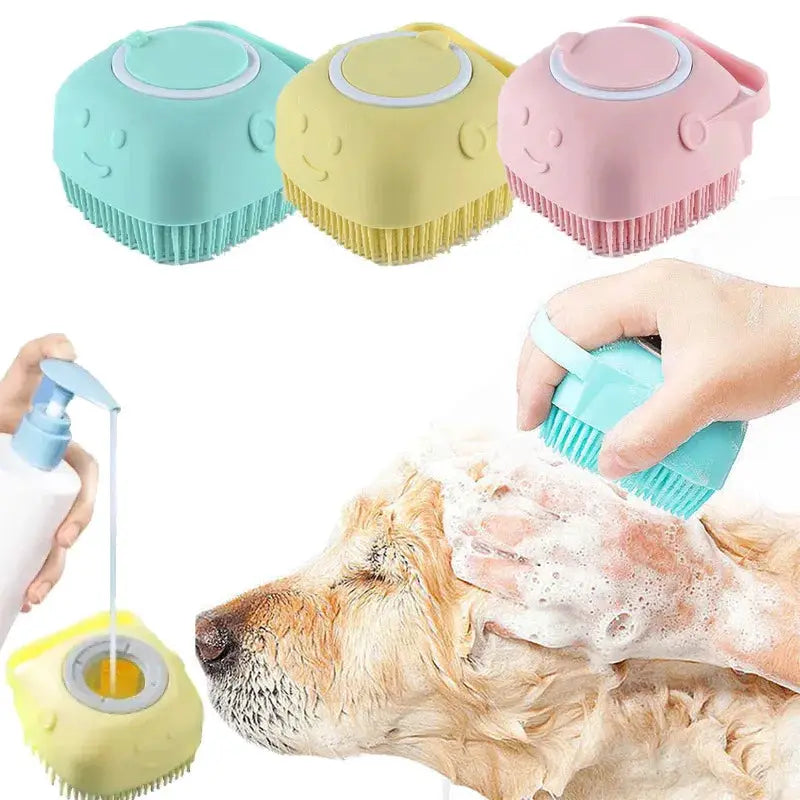 Silicone Bath Massage Gloves For Dogs And Cats Soft Safe Pet Grooming Gloves For Bath Time