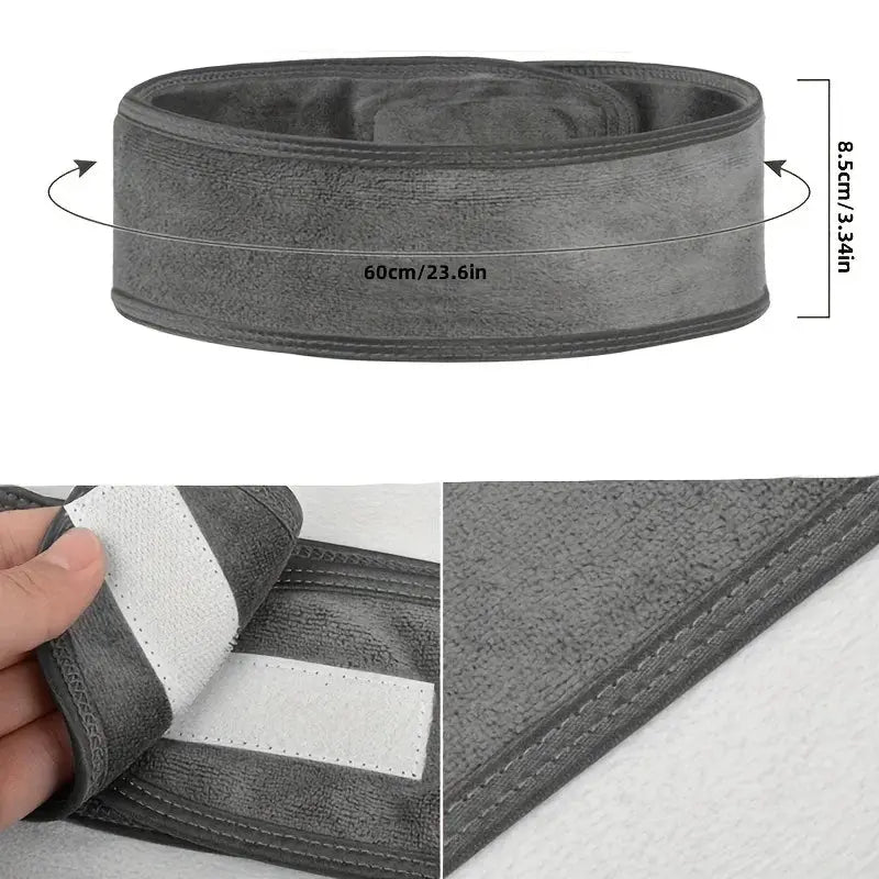 Womens Adjustable Wide Headband For Yoga Sports Spa Makeup Skincare
