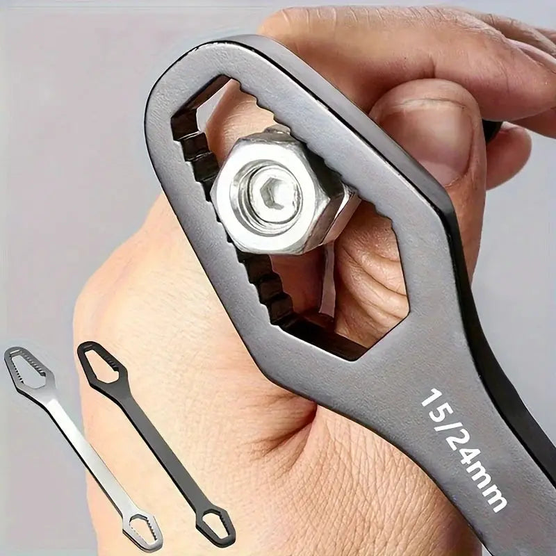 FlexiWrench Universal Double Ended Wrench Self Tightening 3mm To 17mm Ratchet Spanner Adjustable