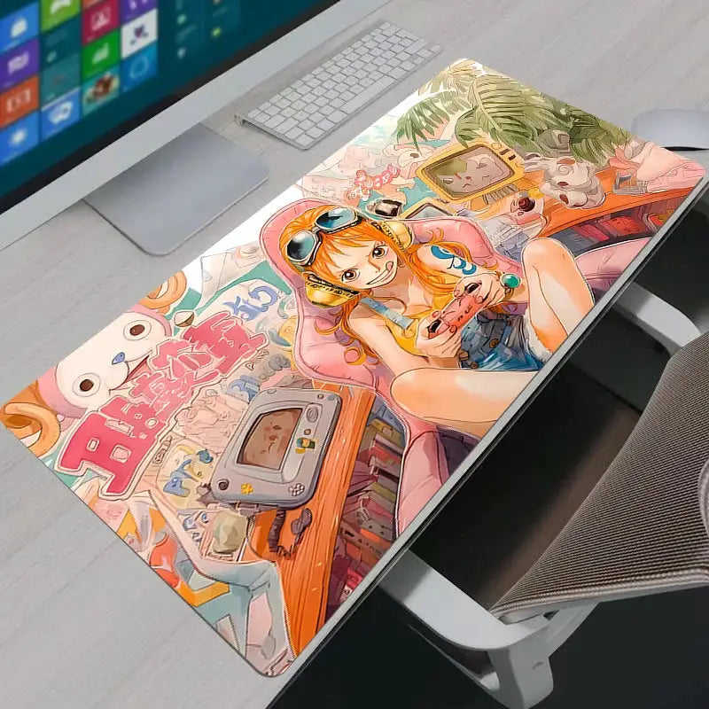 One Piece Nami Gaming Mouse Pad Large XXL Desk Mat For Computer Keyboard Laptop Home Office