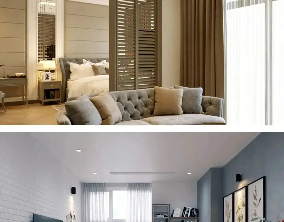 PIR motion sensor LED downlight by Simples Market, recessed ceiling light for living room (5–20W).