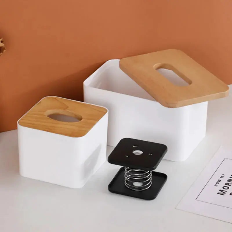 TissueTech Paper Drawer Spring Holder Inside Tissue Box For Effortless Lifting And Smooth Jam Free Extraction