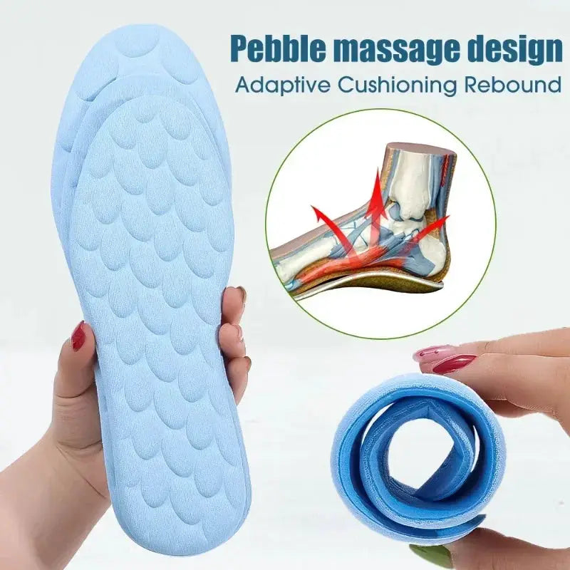 Soft Massage Memory Foam Insoles For Sport Running Shoes Breathable Cushion Pads Orthopedic Insoles For Women And Men