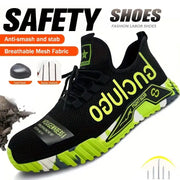 Lightweight Steel Toe Safety Shoes For Men Anti Puncture Breathable Industrial Work Boots